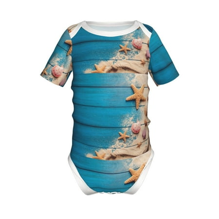 Junzan Shells and Starfish Print Short-Sleeve Baby Climbing Clothes Bodysuits for Infant One-Piece for Baby Boys & Girls Baby Clothes Baby Romper with Snap Closure-18 Months
Junzan Shells and Starfish Print Short-Sleeve Baby Climbing Clothes Bodysuits for Infant One-Piece for Baby Boys & Girls Baby Clothes Baby Romper with Snap Closure-18 Months