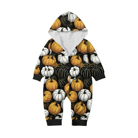 SwoHaoen Family Halloween Pjs Matching Sets Pumpkin Hooded Jammies for Baby Adults and Kids Holiday Zippered Sleepwear Set Baby:6-9 Months 
SwoHaoen Family Halloween Pjs Matching Sets Pumpkin Hooded Jammies for Baby Adults and Kids Holiday Zippered Sleepwear Set Baby:6-9 Months