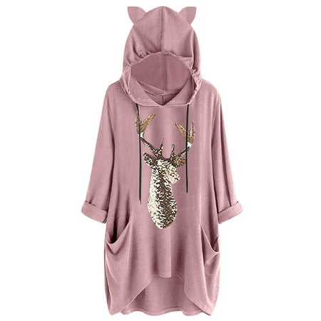 Women Pullover T Shirts Sleepwear Nightwear Long sleeve Ladies Adult Junior Girls Pajamas Pyjamas Holiday Hooded
Women Pullover T Shirts Sleepwear Nightwear Long sleeve Ladies Adult Junior Girls Pajamas Pyjamas Holiday Hooded