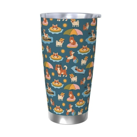 Cauagu Beach Dog Pattern 20oz Tumbler Stainless Steel Vacuum Insulated Tumbler with Lid Insulated Coffee Mug Thermal Cup with Splash Proof Sliding Lid-Without Straw
Cauagu Beach Dog Pattern 20oz Tumbler Stainless Steel Vacuum Insulated Tumbler with Lid Insulated Coffee Mug Thermal Cup with Splash Proof Sliding Lid-Without Straw
