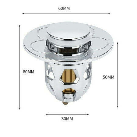 Universal Bathroom Sink Plug Stopper Wash Basin Core Bounce PopUp Drain Filter
Universal Bathroom Sink Plug Stopper Wash Basin Core Bounce PopUp Drain Filter