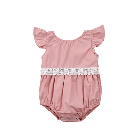 JBEELATE Newborn Baby Girl Round Neck Lace Ruffles Sleeve One-Pieces Jumpsuit Romper
JBEELATE Newborn Baby Girl Round Neck Lace Ruffles Sleeve One-Pieces Jumpsuit Romper