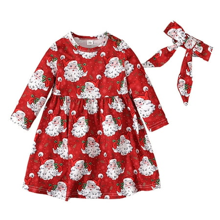 WUXIAN Toddler Girls Long Sleeve Christmas Printed Princess Dress Dance Party Halloween Dresses Sundress Infants Baby Children Relaxed Fit Dailywear
WUXIAN Toddler Girls Long Sleeve Christmas Printed Princess Dress Dance Party Halloween Dresses Sundress Infants Baby Children Relaxed Fit Dailywear