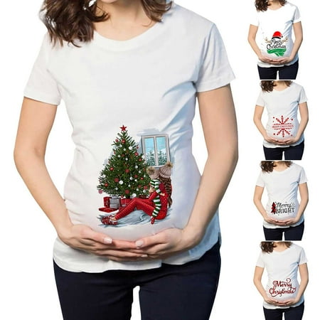 Tejiojio Maternity/Labor/Nursing Clothing Clearance Christmas T-shirt Elk Snowman Cartoon Print Maternity Clothing Short Sleeve Top Pregnancy T-shirt
Tejiojio Maternity/Labor/Nursing Clothing Clearance Christmas T-shirt Elk Snowman Cartoon Print Maternity Clothing Short Sleeve Top Pregnancy T-shirt