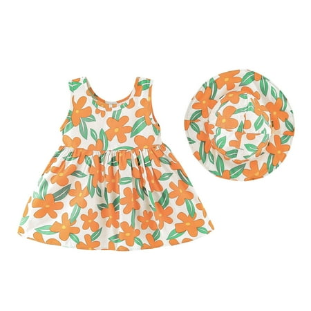 QWERTYU Infant Baby Toddler Child Children Kids Summer Sundress for Girls Dresses Floral Sleeveless Dress 1Y-5Y
QWERTYU Infant Baby Toddler Child Children Kids Summer Sundress for Girls Dresses Floral Sleeveless Dress 1Y-5Y