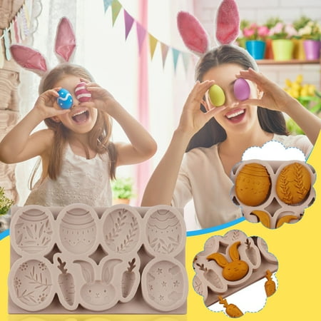 Krqap Silicone Molds 3D Easter Silicone Mold Bunny Fondant Cake Mold Chocolate Mold Empanada Maker Gray
Krqap Silicone Molds 3D Easter Silicone Mold Bunny Fondant Cake Mold Chocolate Mold Empanada Maker Gray