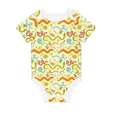 Matuu Cartoon Snake8 for Baby Short-Sleeve Bodysuit Soft Cotton Comfortable and Breathable Perfect for Newborns and Infants
Matuu Cartoon Snake8 for Baby Short-Sleeve Bodysuit Soft Cotton Comfortable and Breathable Perfect for Newborns and Infants