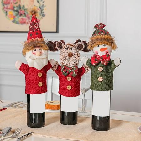 Juhai Elk Design Christmas Wine Bottle Cover Dust-proof Cloth Festive Ambience Wine Bottle Pouch for Restaurant
Juhai Elk Design Christmas Wine Bottle Cover Dust-proof Cloth Festive Ambience Wine Bottle Pouch for Restaurant
