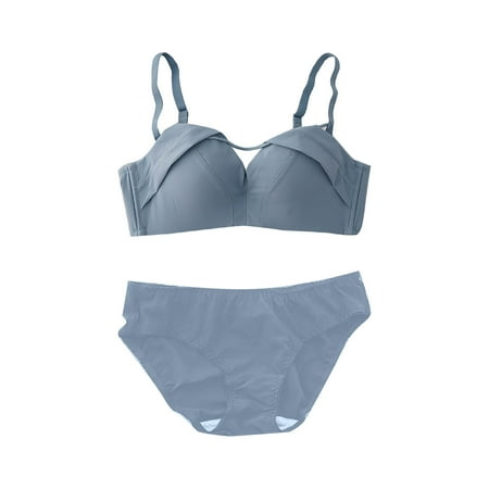 Felwors Women s Underwire Bra Solid Color No Steel Ring Bra Pure Desire Suit Thin Underwear
Felwors Women s Underwire Bra Solid Color No Steel Ring Bra Pure Desire Suit Thin Underwear