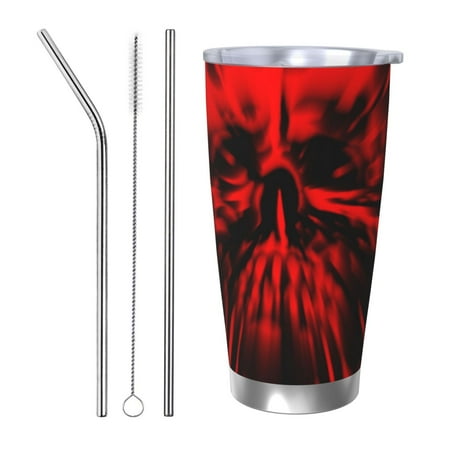Junzan The Red Head Skull for 20oz Stainless Steel Insulated Car Cup with Spillproof Lid - Insulated Coffee Mug Thermal Cup-Straw Three-piece Set
Junzan The Red Head Skull for 20oz Stainless Steel Insulated Car Cup with Spillproof Lid - Insulated Coffee Mug Thermal Cup-Straw Three-piece Set