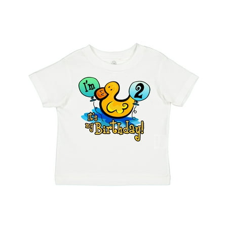Inktastic Ducky 2nd Birthday Gift Toddler Boy or Toddler Girl T-Shirt