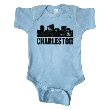 Inktastic Charleston Skyline Grunge Gift Baby Boy or Baby Girl Bodysuit
