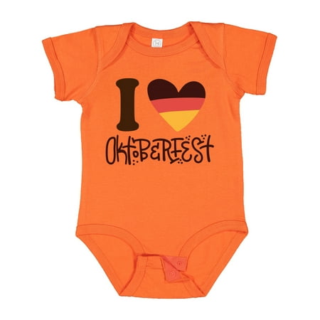 Inktastic I Love Oktoberfest Festival Gift Baby Boy or Baby Girl Bodysuit