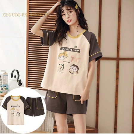 QWZNDZGR Summer new Women Pyjamas Cartoon Pajamas Sets Sleepwear Casual Nightwear Pijama Mujer Shorts short sleeve M-2XL home clothes set
QWZNDZGR Summer new Women Pyjamas Cartoon Pajamas Sets Sleepwear Casual Nightwear Pijama Mujer Shorts short sleeve M-2XL home clothes set
