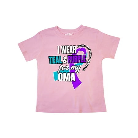 Inktastic Suicide Prevention I Wear Teal and Purple for My Oma Gift Toddler Boy or Toddler Girl T-Shirt
Inktastic Suicide Prevention I Wear Teal and Purple for My Oma Gift Toddler Boy or Toddler Girl T-Shirt