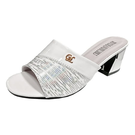 Cathalem Fashion Women Beach Slip On Casual Open Toe Non Slip Square Heels Breathable Slippers Shoes Sandals White 40
Cathalem Fashion Women Beach Slip On Casual Open Toe Non Slip Square Heels Breathable Slippers Shoes Sandals White 40