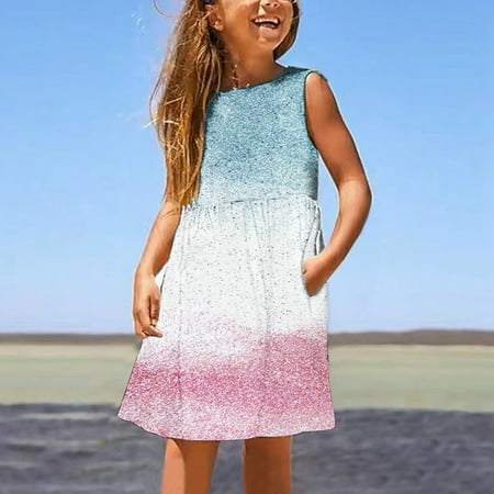Realhomelove Girls Dresses Summer Sleeveless Round Neck Casual Printed Sundress Home Party Beach Swing Dresses for Kids Little Girls 3-14 Years
Realhomelove Girls Dresses Summer Sleeveless Round Neck Casual Printed Sundress Home Party Beach Swing Dresses for Kids Little Girls 3-14 Years