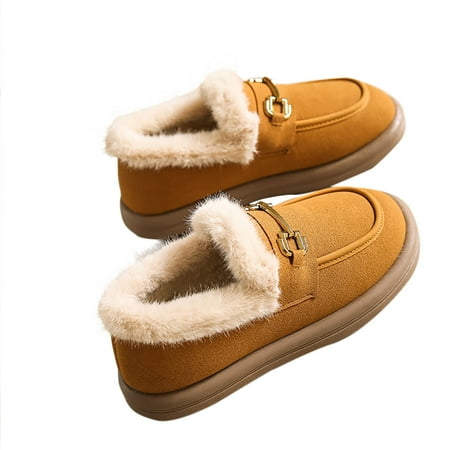 Penkiiy Women s Winter Flat Boots Warm Durable Shoes Fur Lining Ankle Snow Boots Loafer Flats Platform Thick Plush Shoes 41 Brown
Penkiiy Women s Winter Flat Boots Warm Durable Shoes Fur Lining Ankle Snow Boots Loafer Flats Platform Thick Plush Shoes 41 Brown