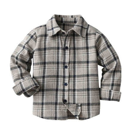 HCNTES Kids Little Boys Girls Baby Plaid Flannel Shirt Long Sleeve All-Cotton Soft Brushed Casual Button Shirts(Grey 6-7 Years)
HCNTES Kids Little Boys Girls Baby Plaid Flannel Shirt Long Sleeve All-Cotton Soft Brushed Casual Button Shirts(Grey 6-7 Years)