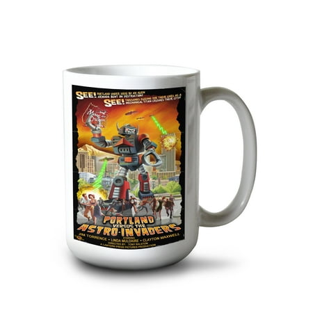 15 fl oz Ceramic Mug Portland Oregon Versus the Astro-Invaders Dishwasher & Microwave Safe
15 fl oz Ceramic Mug Portland Oregon Versus the Astro-Invaders Dishwasher & Microwave Safe