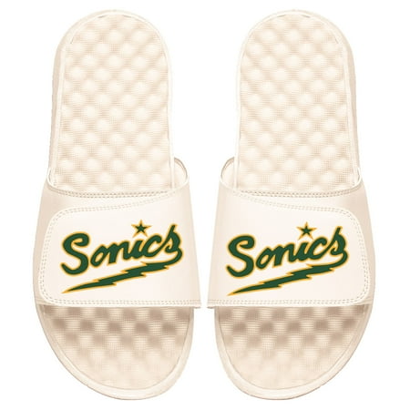Men s ISlide Cream Seattle SuperSonics Slide Sandals
