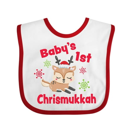 Inktastic Baby s 1st Chrismukkah with Cute Reindeer and Snowflakes Gift Baby Boy or Baby Girl Bib
Inktastic Baby s 1st Chrismukkah with Cute Reindeer and Snowflakes Gift Baby Boy or Baby Girl Bib
