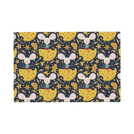 Rocae Mouse Cheese Printed Heat Resistant Place Mats Classic Hemstitch Cloth Fabric Placemats Imitation Linen Place Mat Table Mats 18x12 inch
Rocae Mouse Cheese Printed Heat Resistant Place Mats Classic Hemstitch Cloth Fabric Placemats Imitation Linen Place Mat Table Mats 18x12 inch