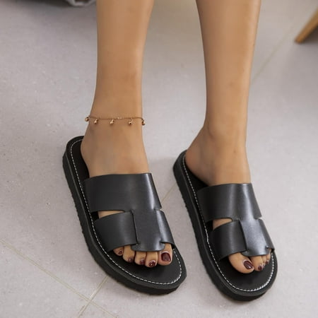 Sawvnm Women s Round Toe Thick Sole Medium Heel Casual Slippers Beach Sandals on Clearance Black US:9.5
Sawvnm Women s Round Toe Thick Sole Medium Heel Casual Slippers Beach Sandals on Clearance Black US:9.5