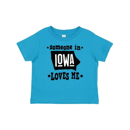 Inktastic Someone in Iowa Loves Me Souvenir Gift Baby Boy or Baby Girl T-Shirt