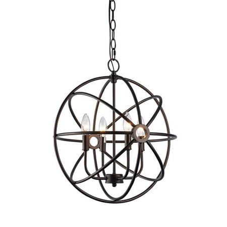 16 in. Lighting Ironclad Industrial-Style 4 Light Rubbed Bronze Ceiling Pendant - Oil Rubbed Bronze
16 in. Lighting Ironclad Industrial-Style 4 Light Rubbed Bronze Ceiling Pendant - Oil Rubbed Bronze