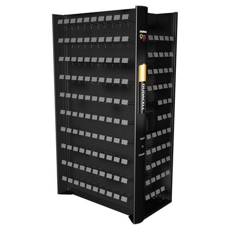 30 in. H X 40 in. W X 67 in. D Black Metal End Cap Display Rack