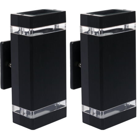 GreenLighting 2 Pack 800 Lumen Hard Wired AC 110-130V Rectangle Up/Down Outdoor Wall Light - Sconce
GreenLighting 2 Pack 800 Lumen Hard Wired AC 110-130V Rectangle Up/Down Outdoor Wall Light - Sconce