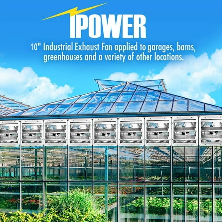 Eccomum iPower 10 Inch Shutter Exhaust Fan Aluminum Controller and Power Cord Kit High Speed 1650RPM 820CFM 1-Pack Silver
Eccomum iPower 10 Inch Shutter Exhaust Fan Aluminum Controller and Power Cord Kit High Speed 1650RPM 820CFM 1-Pack Silver