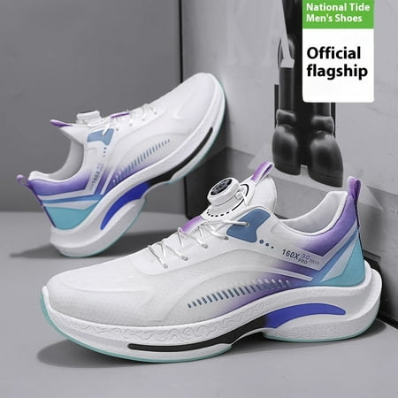 Rotating button men s shoes 2024 new summer breathable mesh casual lace-free running youth sports shoes White purple 42=U.S 8.5=26.5cm
Rotating button men s shoes 2024 new summer breathable mesh casual lace-free running youth sports shoes White purple 42=U.S 8.5=26.5cm