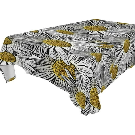 Hyjoy 60x108 inch Daisy Flower Tablecloth Waterproof Washable Polyester Square Table Cover Durable Tablecloth for Kitchen Dining Table Party Decor
Hyjoy 60x108 inch Daisy Flower Tablecloth Waterproof Washable Polyester Square Table Cover Durable Tablecloth for Kitchen Dining Table Party Decor