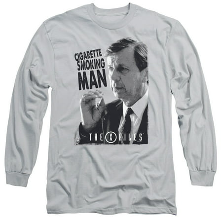 X Files - Smoking Man - Long Sleeve Shirt - XX-Large