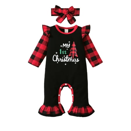 My 1st Christmas Newborn Baby Girl Outfits Infant Christmas Romper Cute Ruffle Jumpsuit Bodysuit Kids One-Piece Fall Clothes
My 1st Christmas Newborn Baby Girl Outfits Infant Christmas Romper Cute Ruffle Jumpsuit Bodysuit Kids One-Piece Fall Clothes