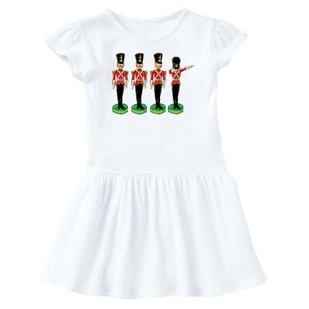 Inktastic Christmas Dabbing Tin Soldier Gift Baby Girl Dress