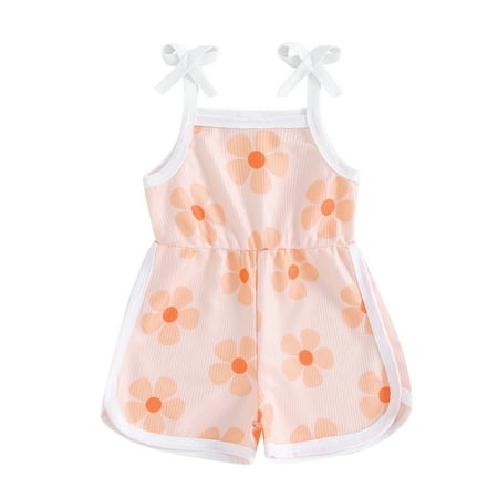Musuos Baby Girl Cami Romper 12 18 24M 3 4T Sleeveless Square Neck Flower Print Tie Up Spaghetti Strap Jumpsuit
Musuos Baby Girl Cami Romper 12 18 24M 3 4T Sleeveless Square Neck Flower Print Tie Up Spaghetti Strap Jumpsuit
