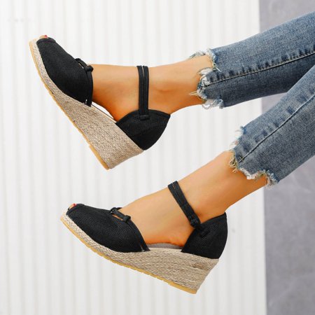 Aayomet Cute Sandals for Women Slope Heeled Sandals Fashionable Breathable Buckle Women Open Toe Sandals For Women Black 6.5
Aayomet Cute Sandals for Women Slope Heeled Sandals Fashionable Breathable Buckle Women Open Toe Sandals For Women Black 6.5