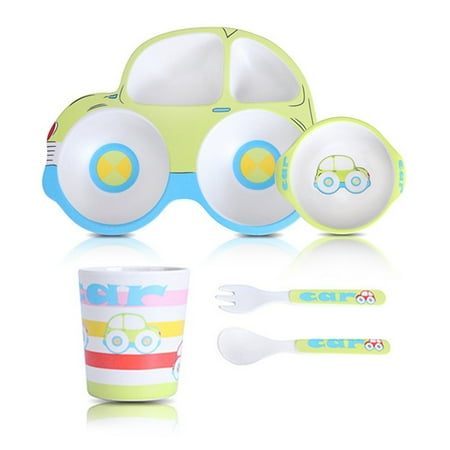 Chamat Bamboo Dinner Set 5 Piece Kids Dinner Set Bamboo Fiber Dinnerware Set - Eco Friendly BPA Free and Dishwasher Safe - Car Design Green
Chamat Bamboo Dinner Set 5 Piece Kids Dinner Set Bamboo Fiber Dinnerware Set - Eco Friendly BPA Free and Dishwasher Safe - Car Design Green
