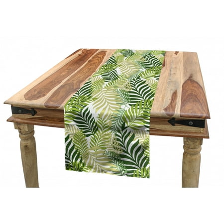 Leaf Table Runner Tropic Exotic Palm Tree Leaves Natural Botanical Spring Summer Contemporary Graphic Dining Room Kitchen Rectangular Runner 3 Sizes by Ambesonne
Leaf Table Runner Tropic Exotic Palm Tree Leaves Natural Botanical Spring Summer Contemporary Graphic Dining Room Kitchen Rectangular Runner 3 Sizes by Ambesonne