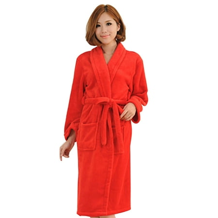 YMH Chic Women Men Solid Color Long Sleeve Pocket Sash Bathrobe Sleepwear Nightwear
YMH Chic Women Men Solid Color Long Sleeve Pocket Sash Bathrobe Sleepwear Nightwear