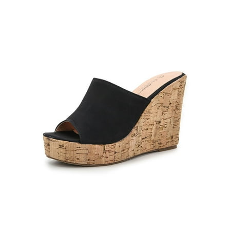 Daeful Ladies Wedge Sandals Slip On Summer Sandal High Heel Casual Shoes Beach Comfort Lightweight Peep Toe Walking Shoe Black 9
Daeful Ladies Wedge Sandals Slip On Summer Sandal High Heel Casual Shoes Beach Comfort Lightweight Peep Toe Walking Shoe Black 9