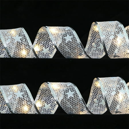 NEGJ Christmas Ribbon Fairy Lights Christmas LED Lights Double Ribbon String Lights Christmas Tree Decoration Glowing Ribbon Pendant
NEGJ Christmas Ribbon Fairy Lights Christmas LED Lights Double Ribbon String Lights Christmas Tree Decoration Glowing Ribbon Pendant
