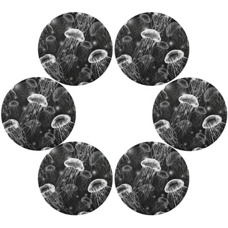 Coolnut Jellyfish Round Placemats Set of 6 Non-Slip Heat Resistant Washable Table Mats for Kitchen Dining Table Decoration 15.4 Inch
Coolnut Jellyfish Round Placemats Set of 6 Non-Slip Heat Resistant Washable Table Mats for Kitchen Dining Table Decoration 15.4 Inch