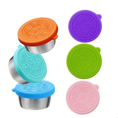 Salad Dressing Container To Go 6Pcs 50Ml Stainless Steel Small Condiment Containers with Silicone Lids Leakproof
Salad Dressing Container To Go 6Pcs 50Ml Stainless Steel Small Condiment Containers with Silicone Lids Leakproof