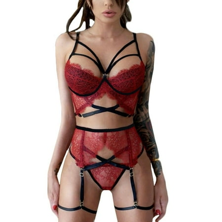 JeashCHAT Sexy Lingerie for Women New Women Sexy Lingerie Set Plus Size Wireless Bra Underwear With Garter M-3XL
JeashCHAT Sexy Lingerie for Women New Women Sexy Lingerie Set Plus Size Wireless Bra Underwear With Garter M-3XL