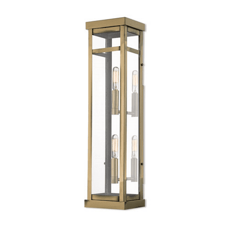Wall Sconces 2 Light With Antique Brass Clear Candelabra Base 22 inch 120 Watts - World of Crystal
Wall Sconces 2 Light With Antique Brass Clear Candelabra Base 22 inch 120 Watts - World of Crystal