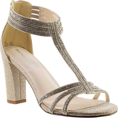 Women s Touch Ups Gabriella T Strap Sandal Champagne Shimmer Synthetic 6 M